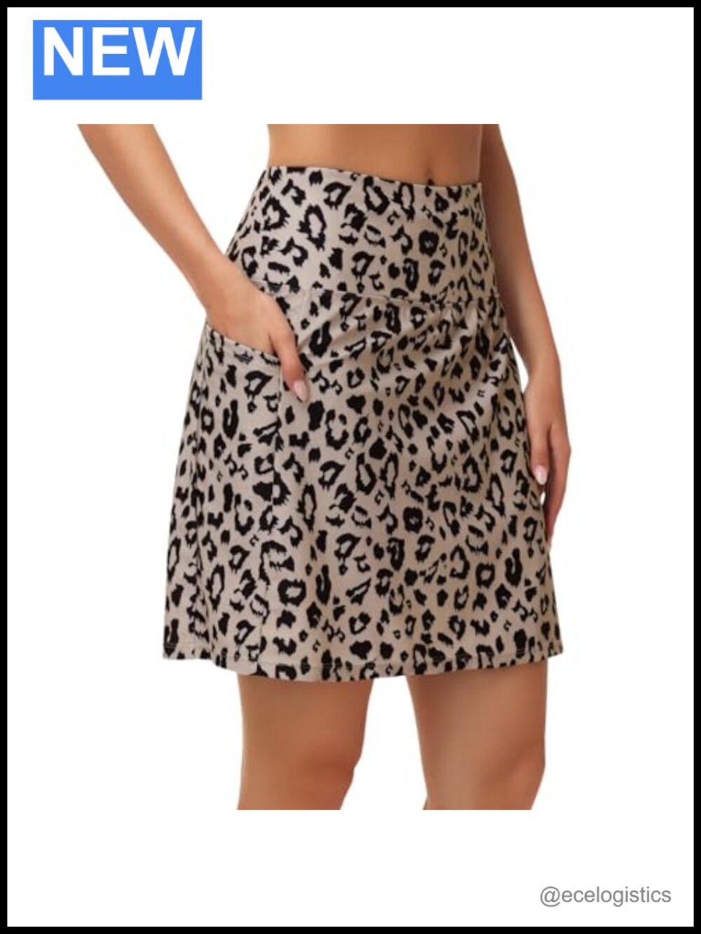Women's Long Swim Skirt with High Waist, UPF 50 Chlorine Resistant Bottoms